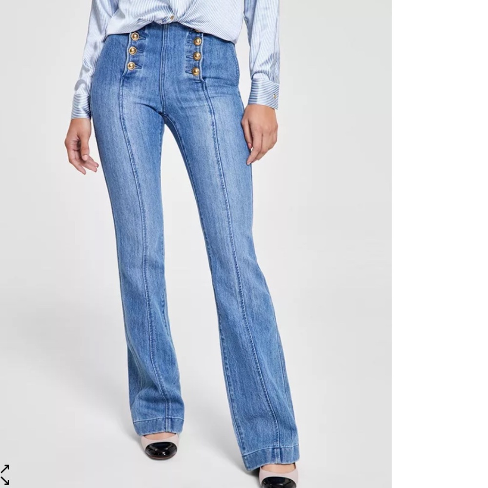 Michael Kors Sailor High Rise Flared Leg Jeans EUC - Picture 1 of 13